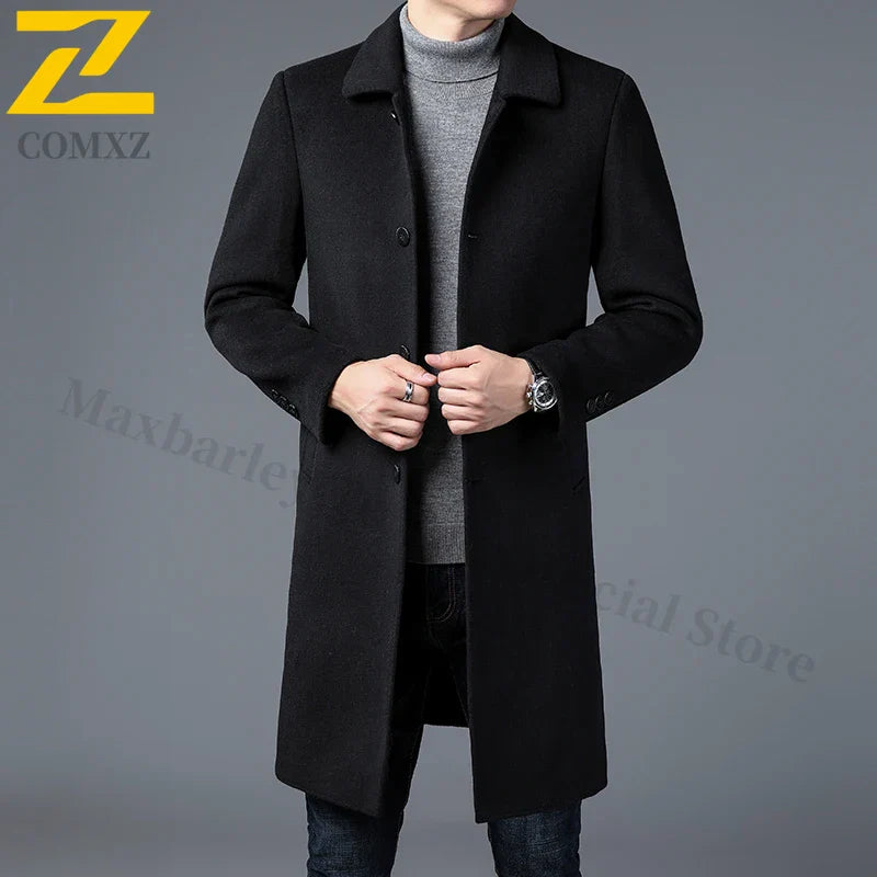 Timeless Wool Overcoat for Men
