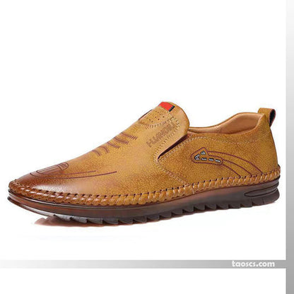 49 de réduction Baskets en cuir confortables et antidérapants pour hommes