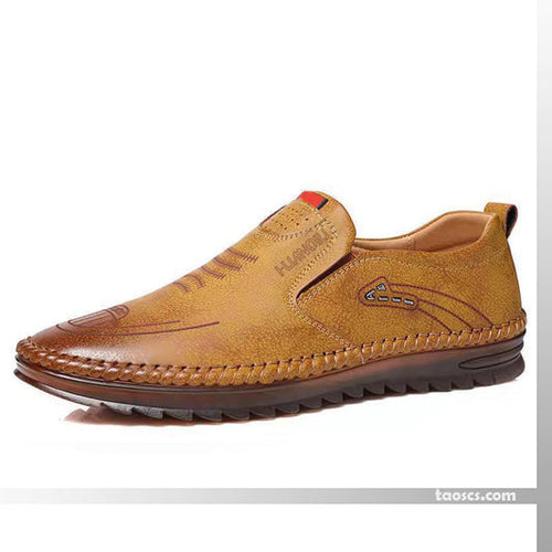 49 de réduction Baskets en cuir confortables et antidérapants pour hommes