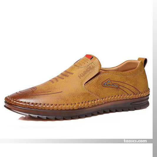 49 de réduction Baskets en cuir confortables et antidérapants pour hommes