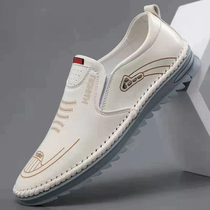 49 de réduction Baskets en cuir confortables et antidérapants pour hommes