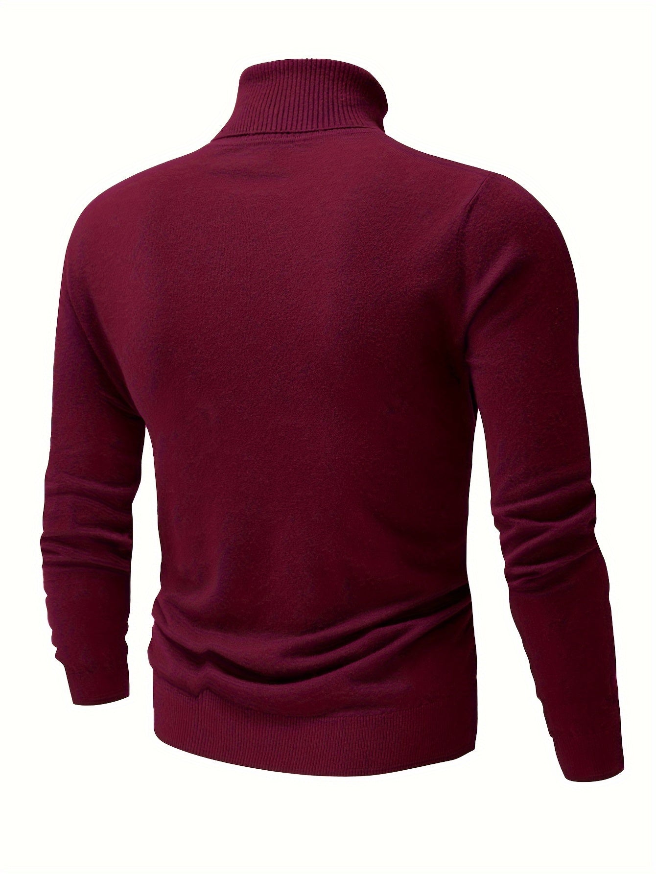 Men’s Premium High Neck Knit Pullover (2-Pack) – Slim Fit Winter Sweater Set