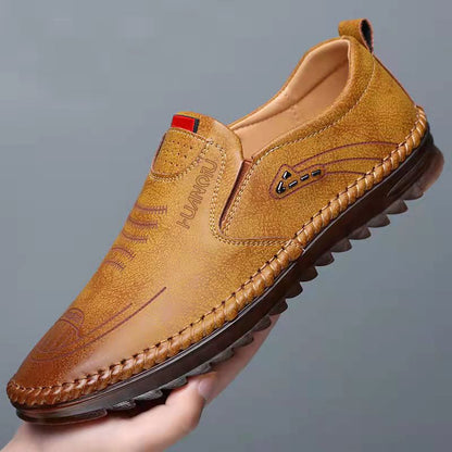 49 de réduction Baskets en cuir confortables et antidérapants pour hommes