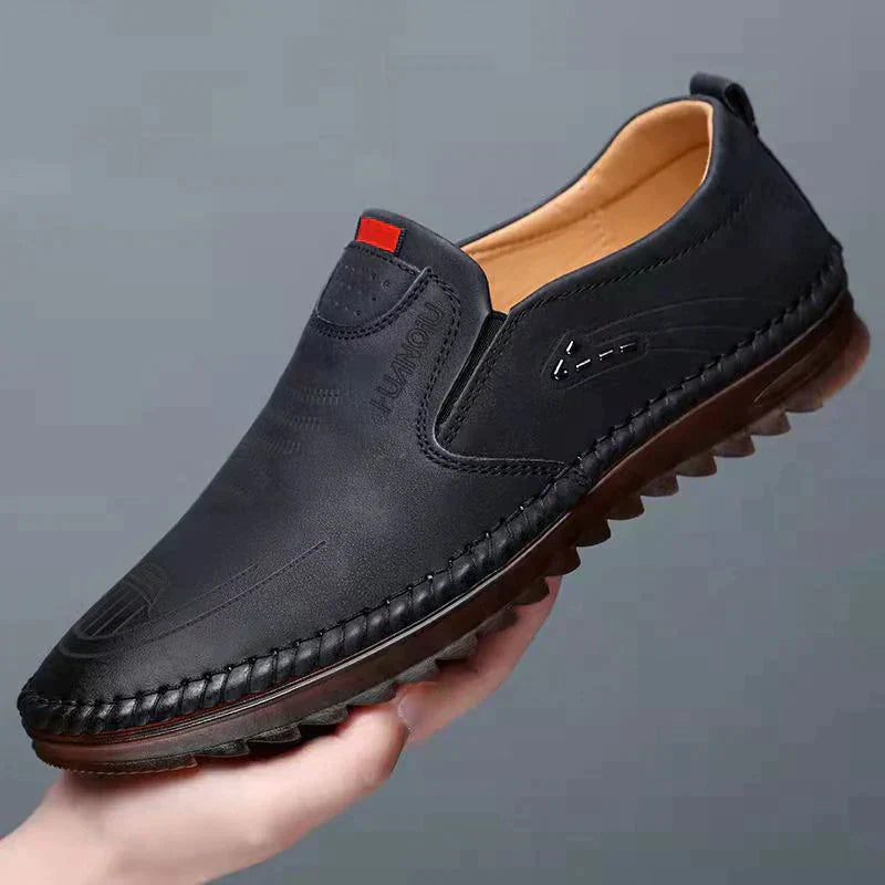 49 de réduction Baskets en cuir confortables et antidérapants pour hommes