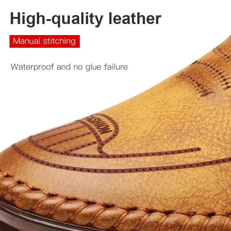49 de réduction Baskets en cuir confortables et antidérapants pour hommes