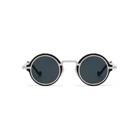 Black/Silver with Dark Lenses