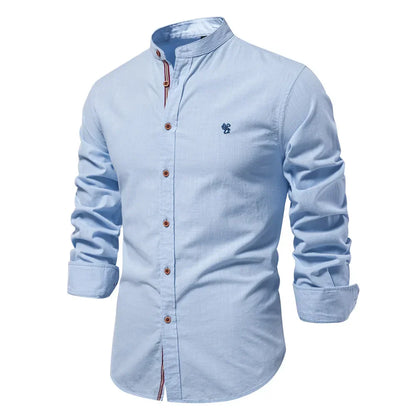 Stylish Cotton-Linen Dress Shirt