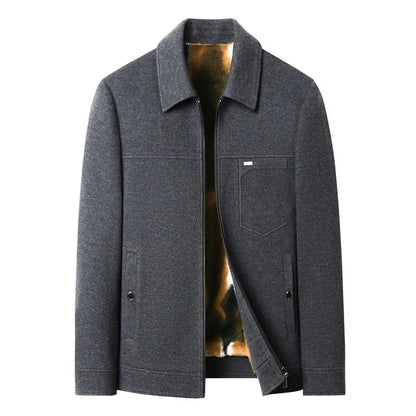 Chic Men's Wool Outerwear