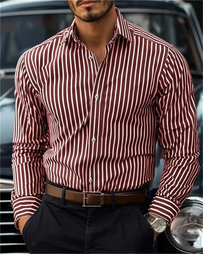 Men's Casual Striped Shirt