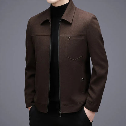 Chic Men's Wool Outerwear