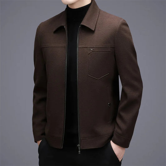 Chic Men's Wool Outerwear