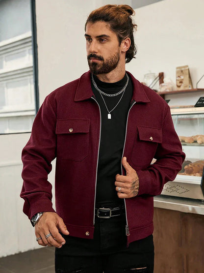 Men's Cozy Wool Zip Jacket