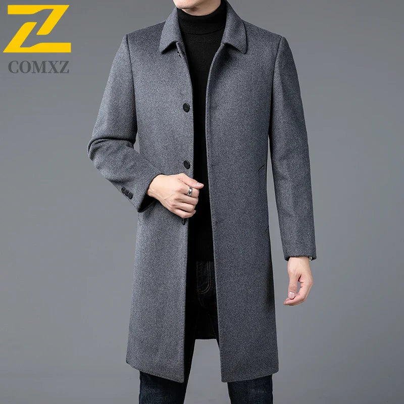 Timeless Wool Overcoat for Men