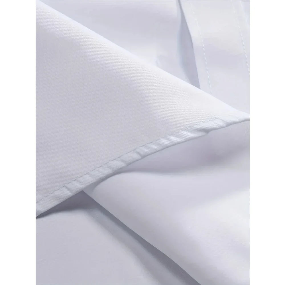 Chic Men's Solid Long Sleeve Shirt