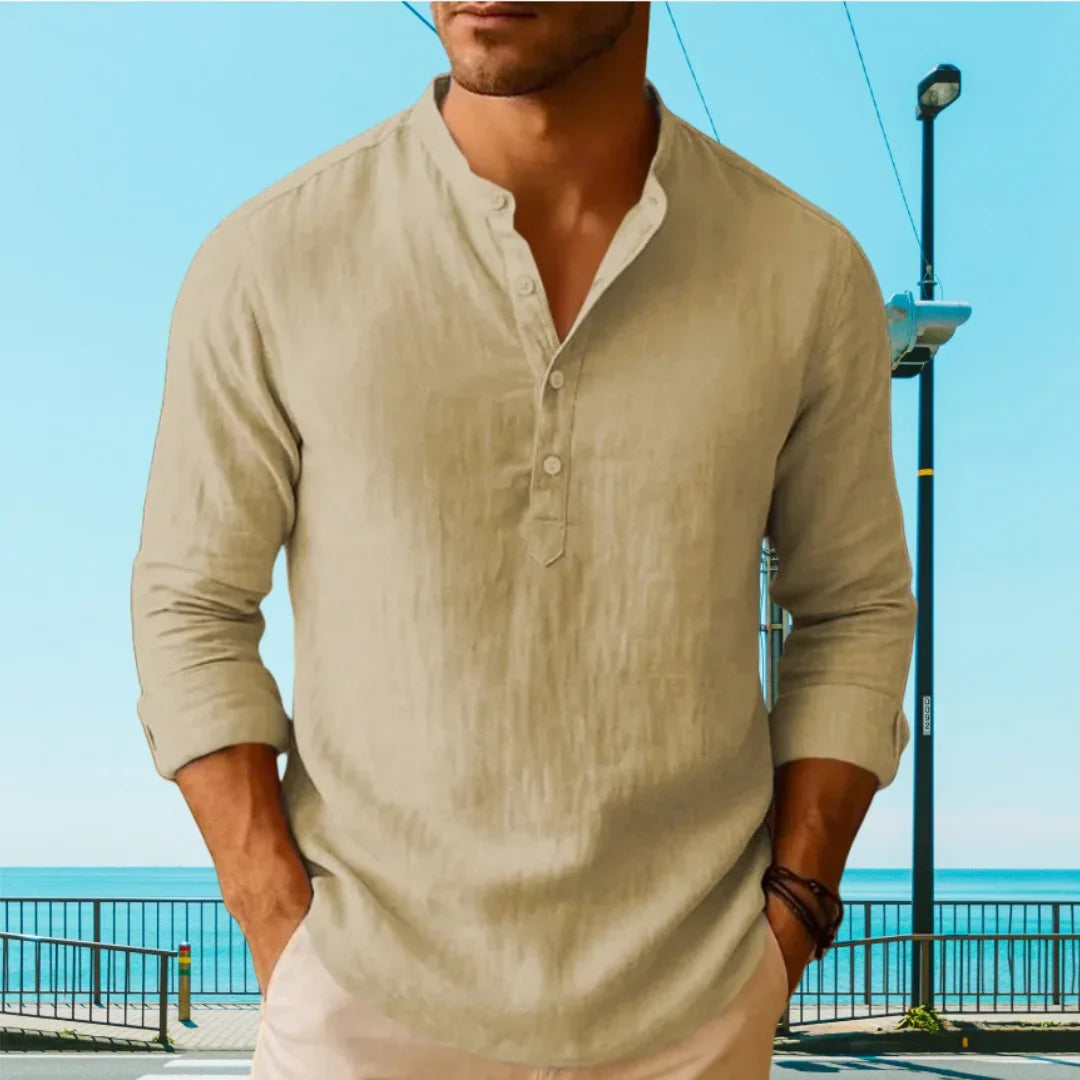 Men's Island Vibes Henley Shirt