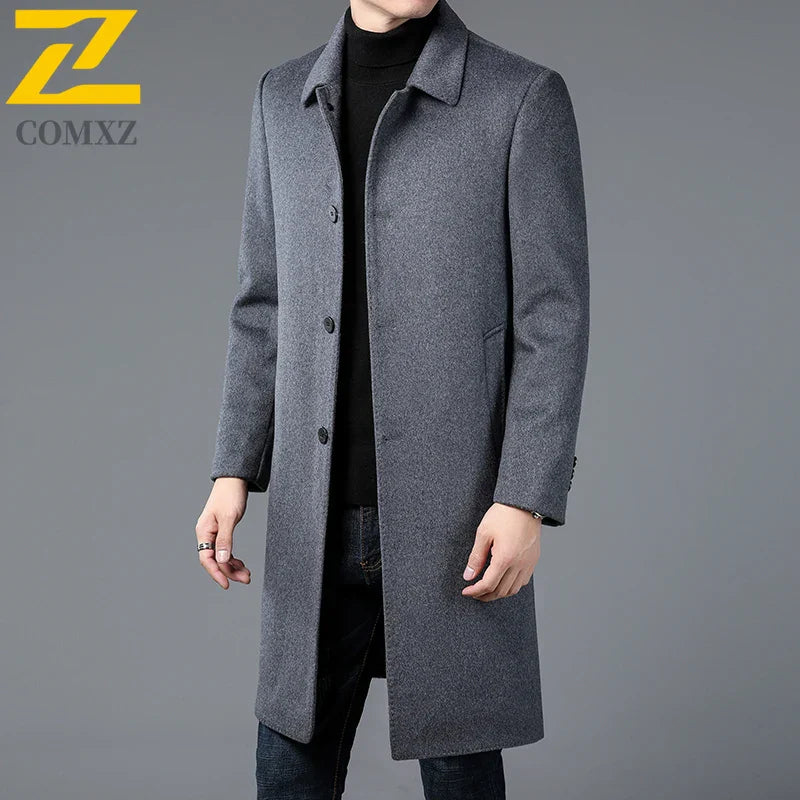 Timeless Wool Overcoat for Men