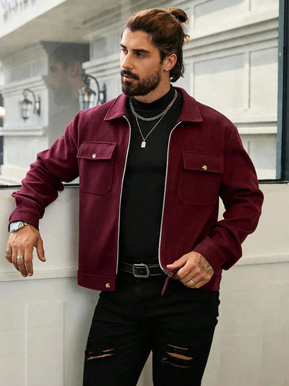 Men's Cozy Wool Zip Jacket