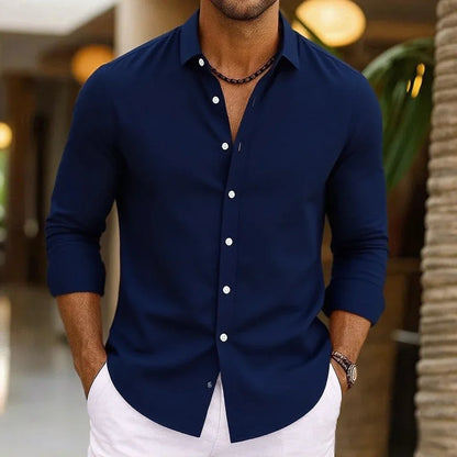 Men's Breezy Linen Beachwear Shirt