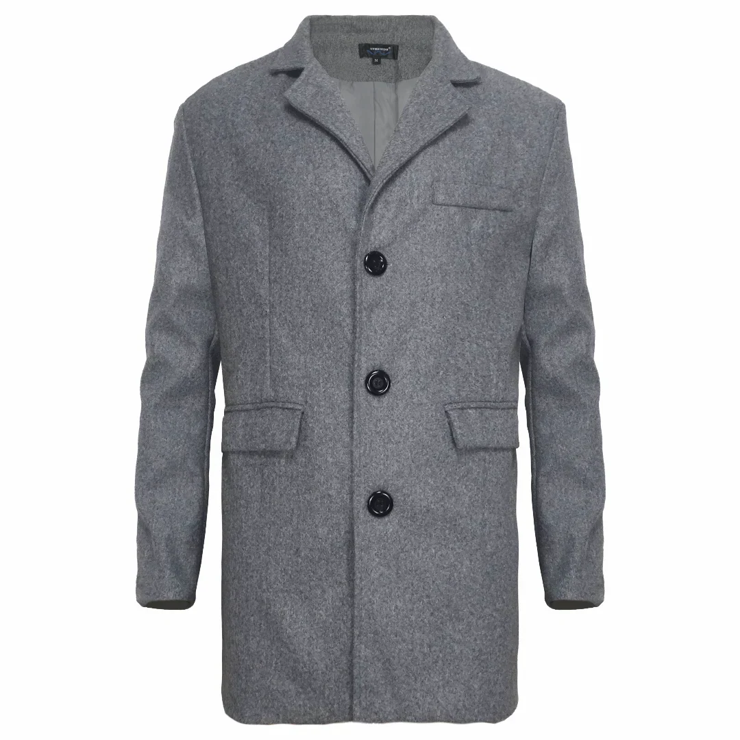 Chic British Wool Overcoat