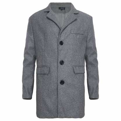 Chic British Wool Overcoat
