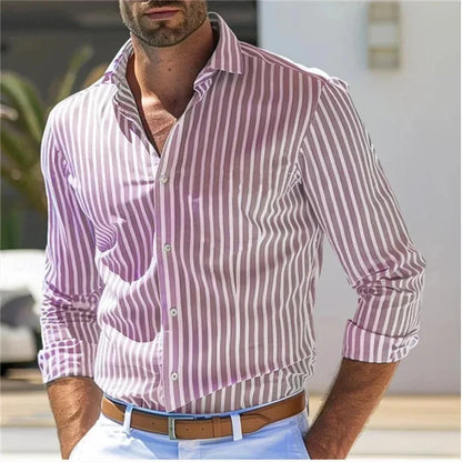 Men's Casual Striped Shirt