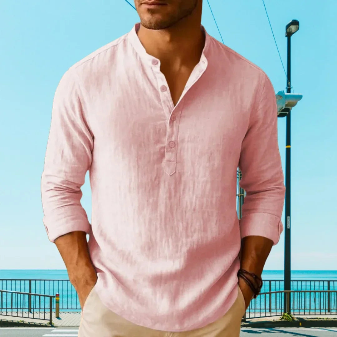 Men's Island Vibes Henley Shirt