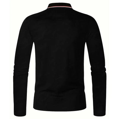 Men's Spring Solid Polo Shirt