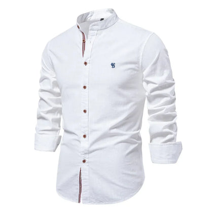 Stylish Cotton-Linen Dress Shirt