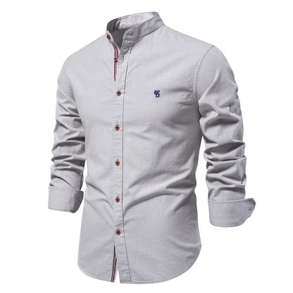 Stylish Cotton-Linen Dress Shirt