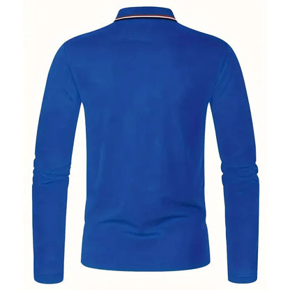 Men's Spring Solid Polo Shirt