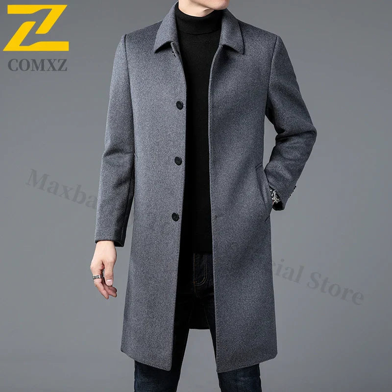 Timeless Wool Overcoat for Men