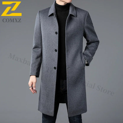 Timeless Wool Overcoat for Men