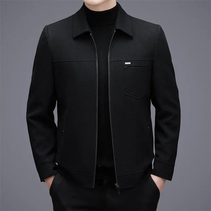 Chic Men's Wool Outerwear