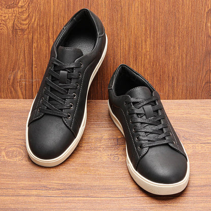 Chic Leather Casual Sneakers