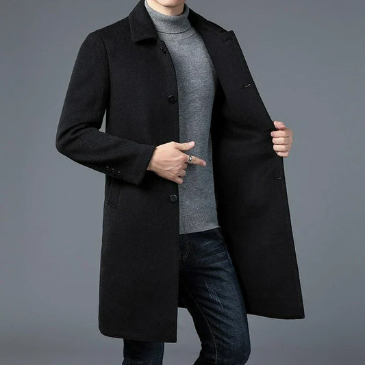 Timeless Wool Overcoat for Men
