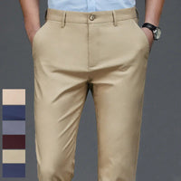 Khaki Elastic Trousers