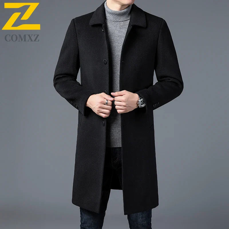 Timeless Wool Overcoat for Men