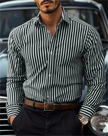 Men's Casual Striped Shirt