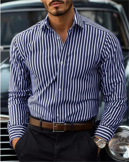 Men's Casual Striped Shirt