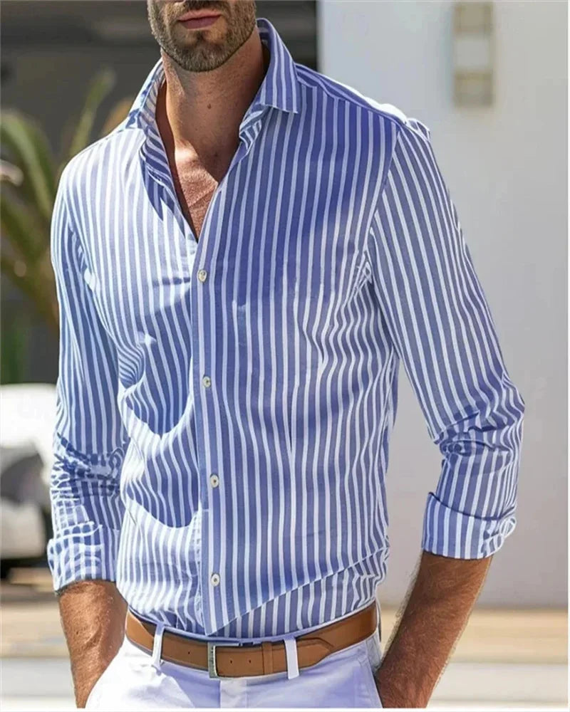 Men's Casual Striped Shirt
