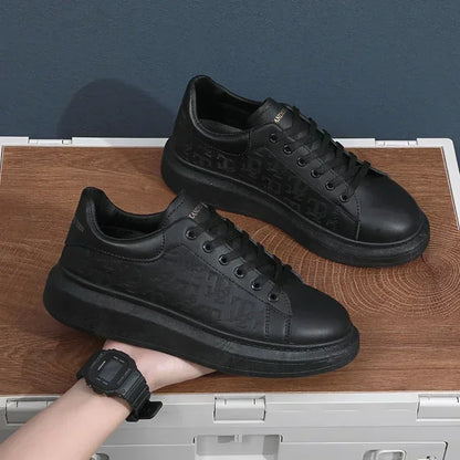 Stylish Leather Platform Sneakers