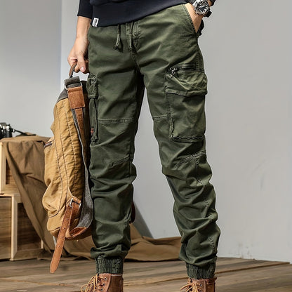 Men’s Durable Cargo Pants 9366 – Multi-Pocket Workwear Trousers with Regular Fit & Slight Stretch